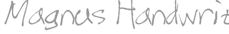 Magnus Handwriting