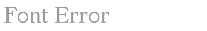 Font Error