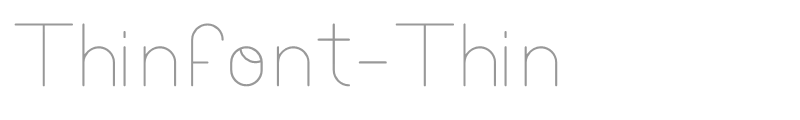Thinfont-Thin