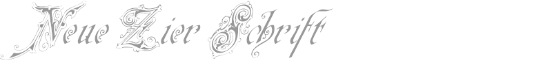 Neue Zier Schrift