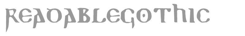 ReadableGothic