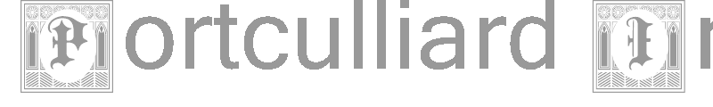 PORTCULLIARD INITIALS