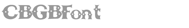 CBGB Font
