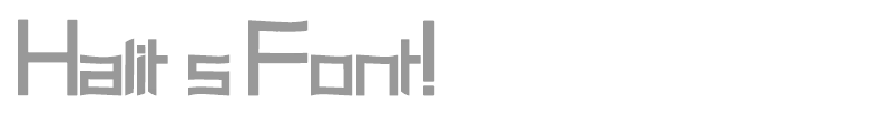 Halit's Font!