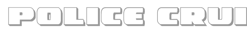 Police Cruiser Outline Italic