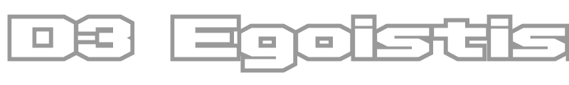 D3 Egoistism outline leaning