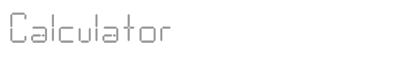 Calculator