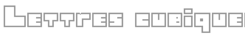 Lettres cubiques