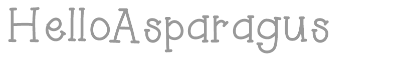 Hello Asparagus