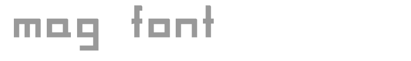 MAG Font