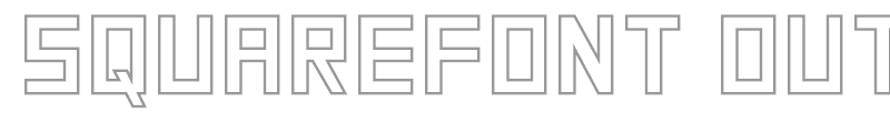 SquareFont Outline