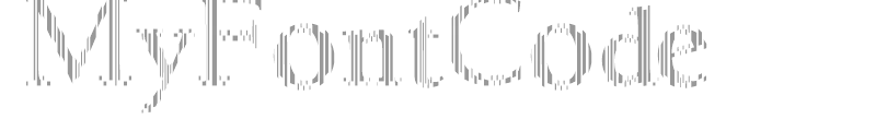 MyFontCode