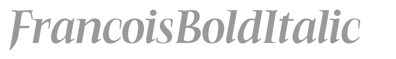 FrancoisBoldItalic