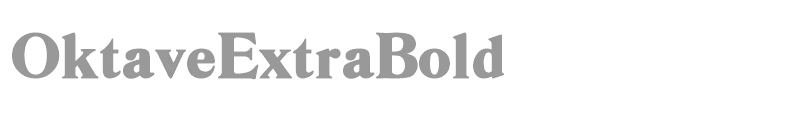 OktaveExtraBold