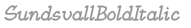 SundsvallBoldItalic