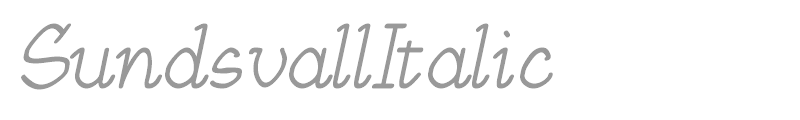 SundsvallItalic