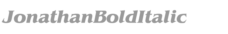 JonathanBoldItalic