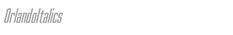OrlandoItalics