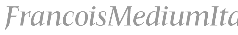FrancoisMediumItalic