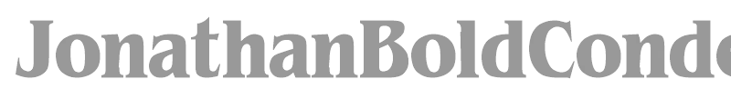JonathanBoldCondensed