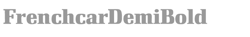 FrenchcarDemiBold