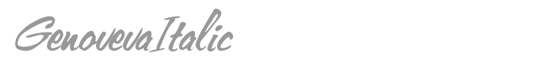 GenovevaItalic
