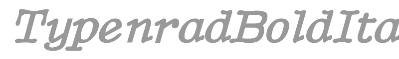 TypenradBoldItalic