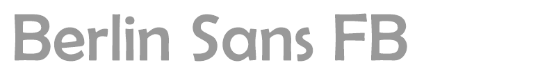Berlin Sans FB