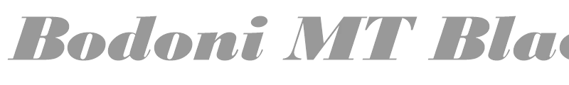 Bodoni MT Black