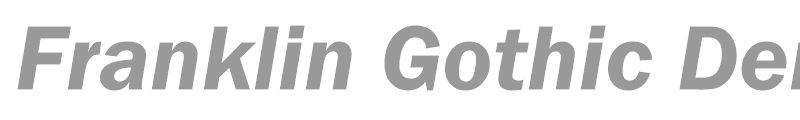 Franklin Gothic Demi