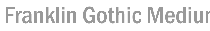 Franklin Gothic Medium Cond