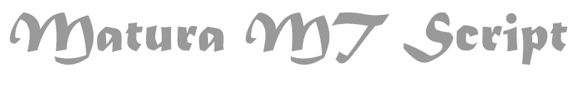 Matura MT Script Capitals
