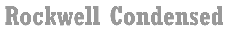 Rockwell Condensed