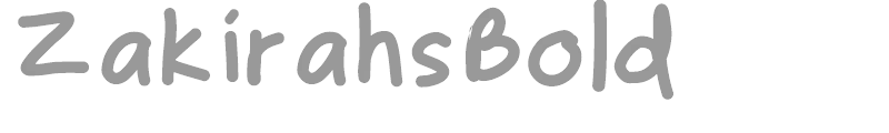 ZakirahsBold