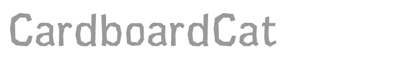 Cardboard Cat