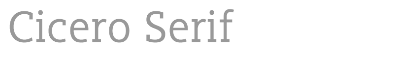 Cicero Serif