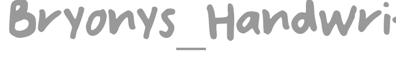 Bryonys_Handwriting_Bold