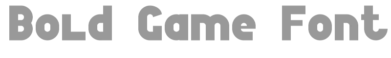 Bold Game Font 7