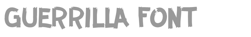 GUERRILLA FONT