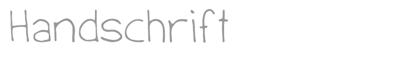 Handschrift