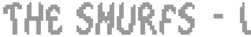 The Smurfs - Large Font