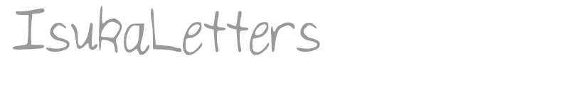 IsukaLetters