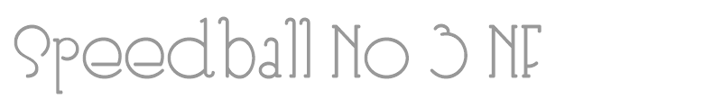 Speedball No 3 NF