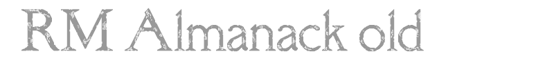 RM Almanack old