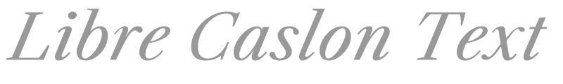 Libre Caslon Text