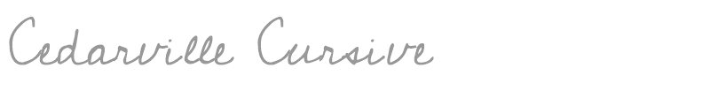 Cedarville Cursive