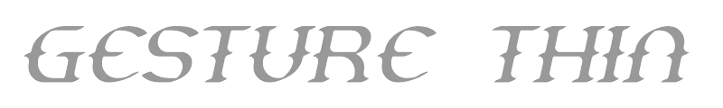 Gesture Thin Slant BRK