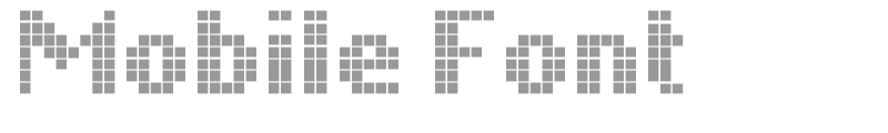 Mobile Font