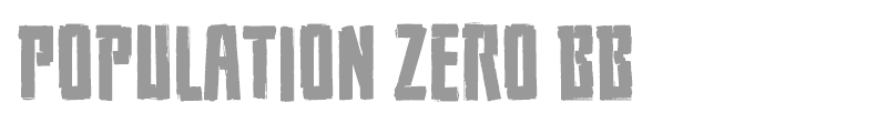Population Zero BB
