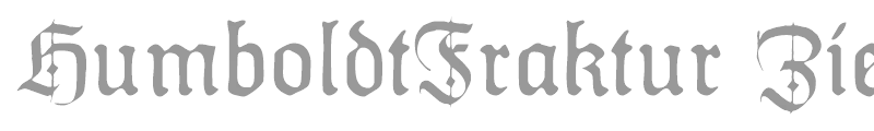 HumboldtFraktur Zier